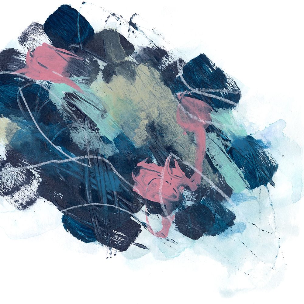 Art Print: Abstract Lily Pond I