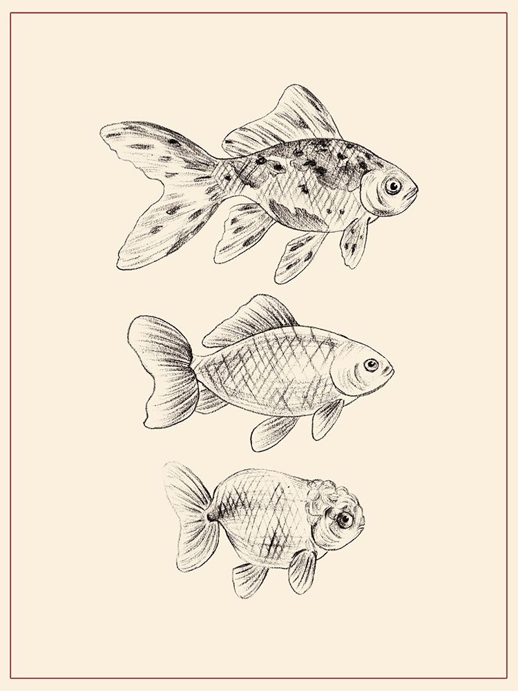 Art Print: Goldfish I