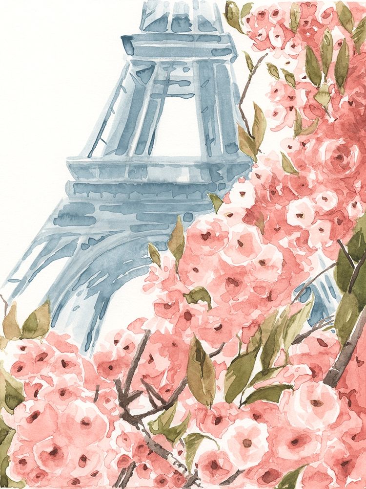 Wall Art Painting id:312716, Name: Paris Cherry Blossoms II, Artist: Warren, Annie
