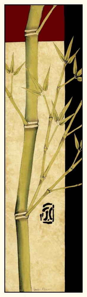 Wall Art Painting id:38157, Name: Meditative Bamboo Panel I, Artist: Goldberger, Jennifer