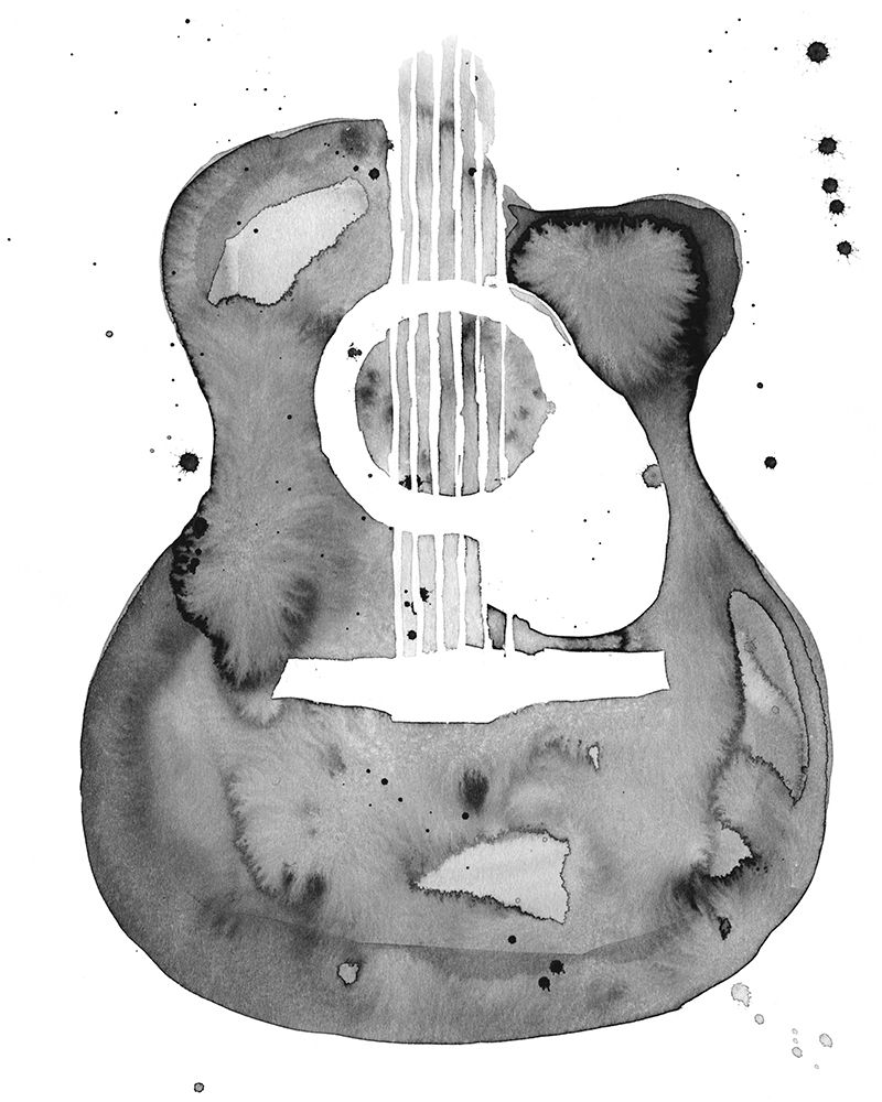 Art Print: Guitar Flow I