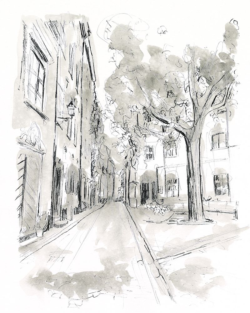 Art Print: European City Sketch II