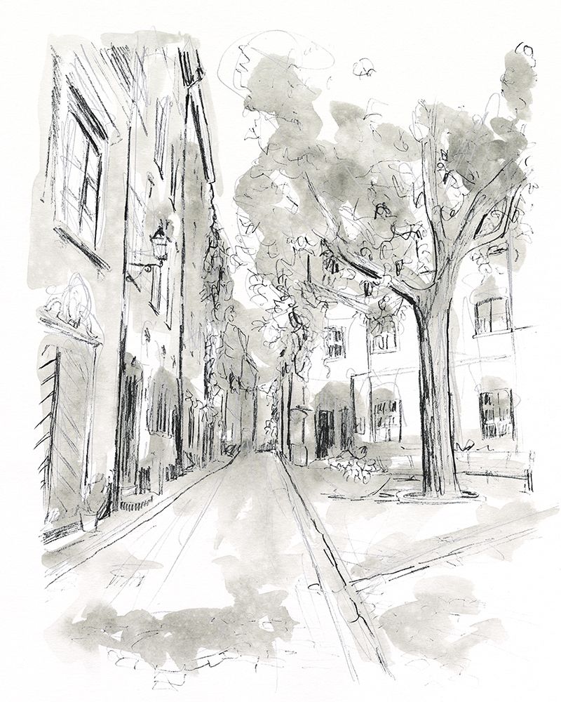 Art Print: European City Sketch II