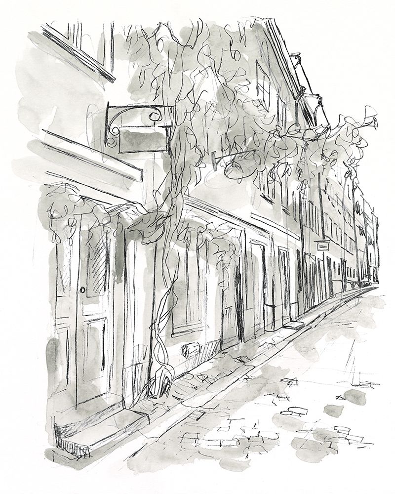 Art Print: European City Sketch V