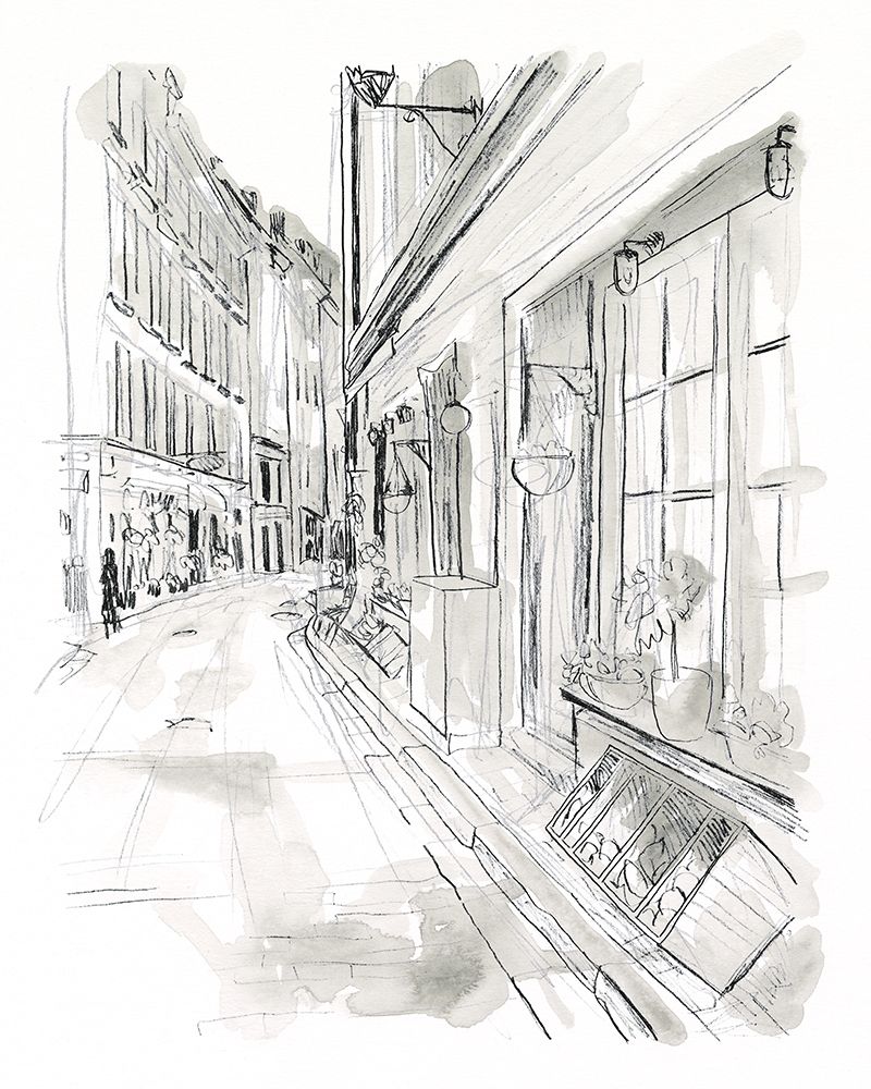 Art Print: European City Sketch VI