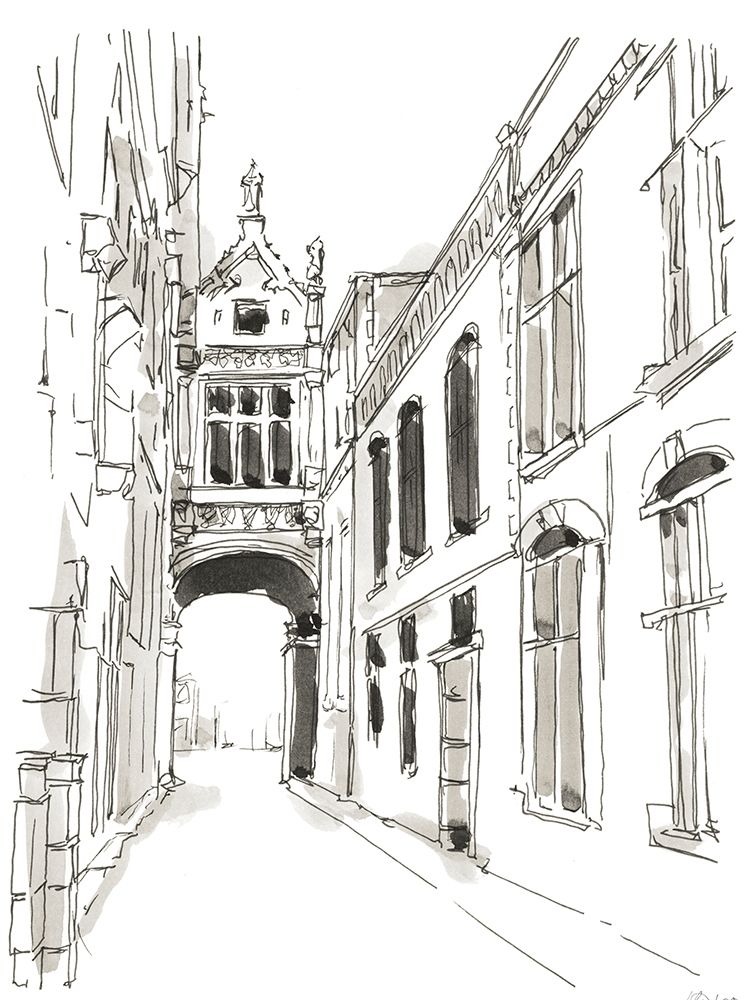 Art Print: Pen and Ink Travel Studies III