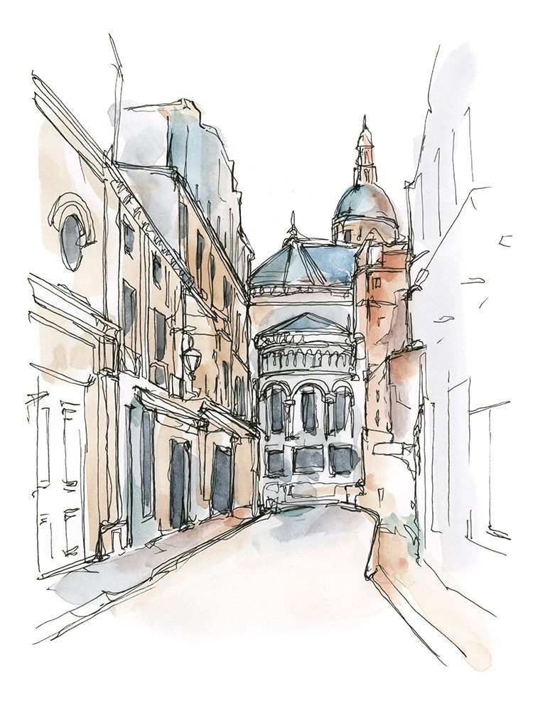 Wall Art Painting id:314091, Name: Watercolor Travel Sketchbook IV, Artist: Harper, Ethan