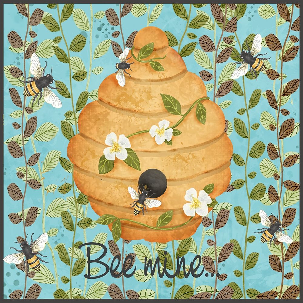 Art Print: Bees and Honey I