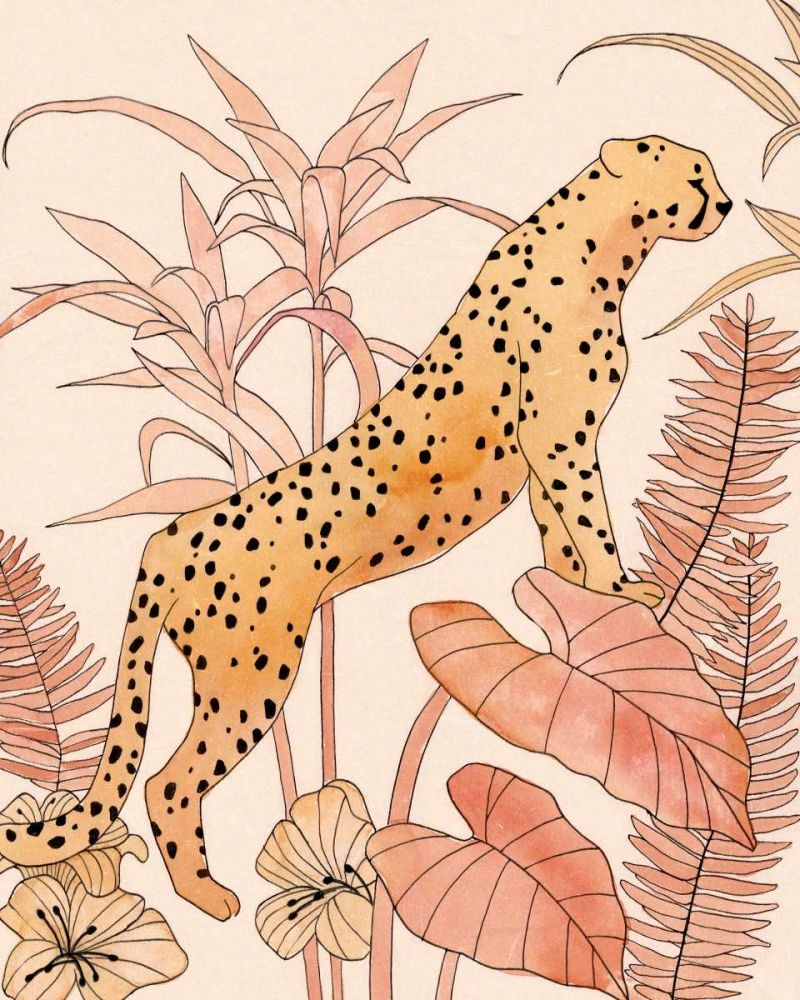 Art Print: Blush Cheetah II