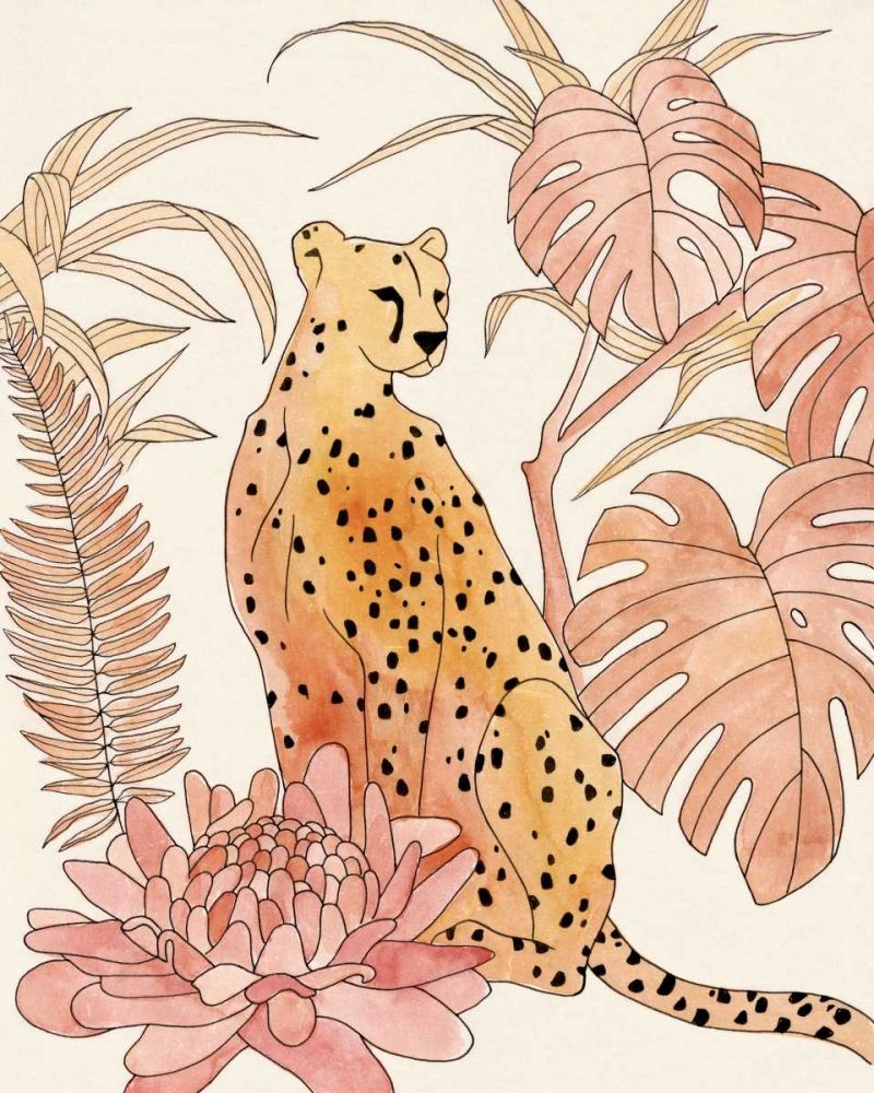Art Print: Blush Cheetah III