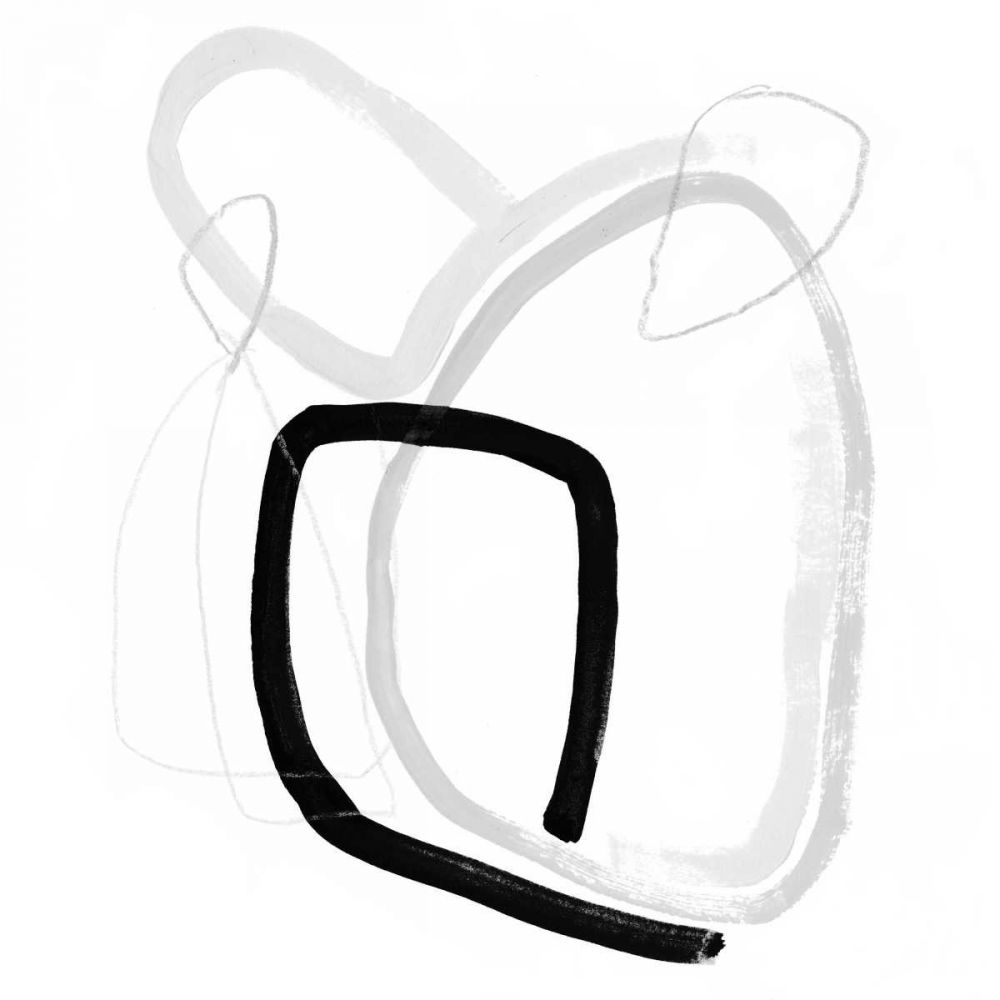 Wall art: Black and Grey Vibration II, by Borges, Victoria