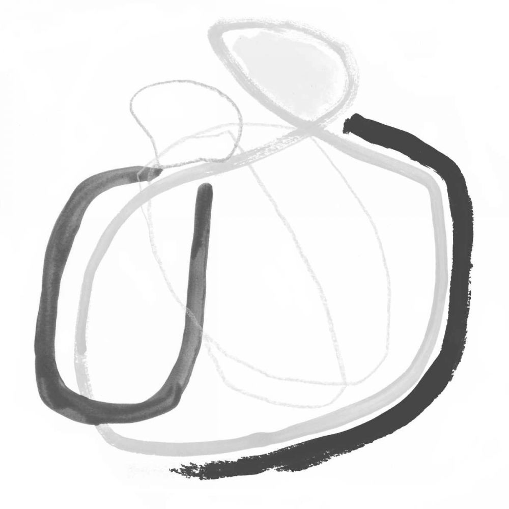 Art Print: Black and Grey Vibration III