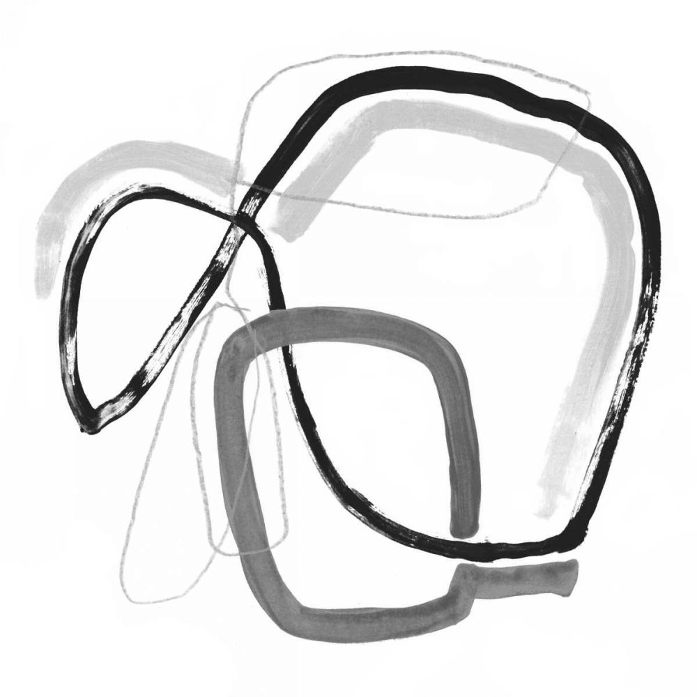 Wall art: Black and Grey Vibration IV, by Borges, Victoria