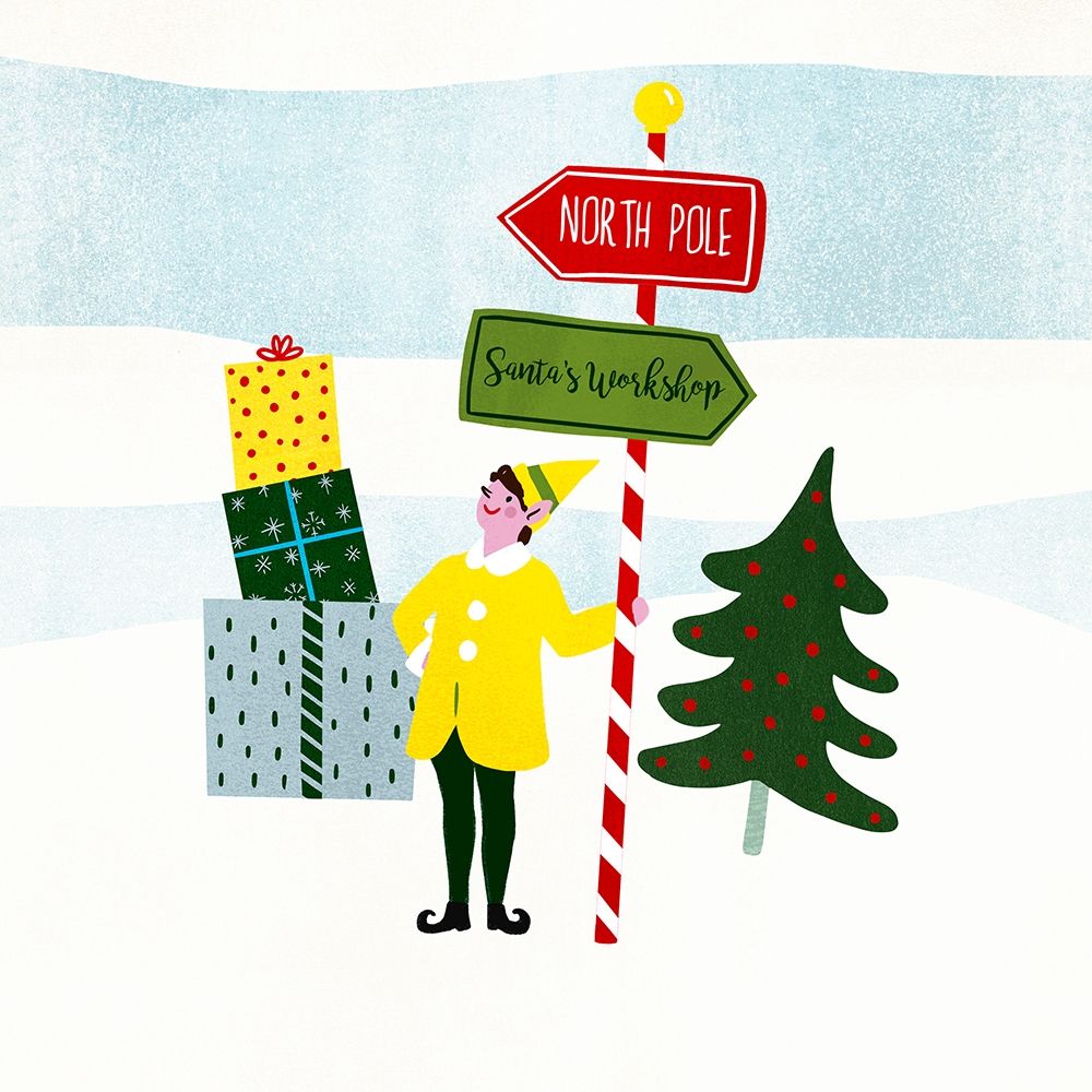 Wall Art Painting id:339470, Name: Santas Little Helpers II, Artist: Barnes, Victoria