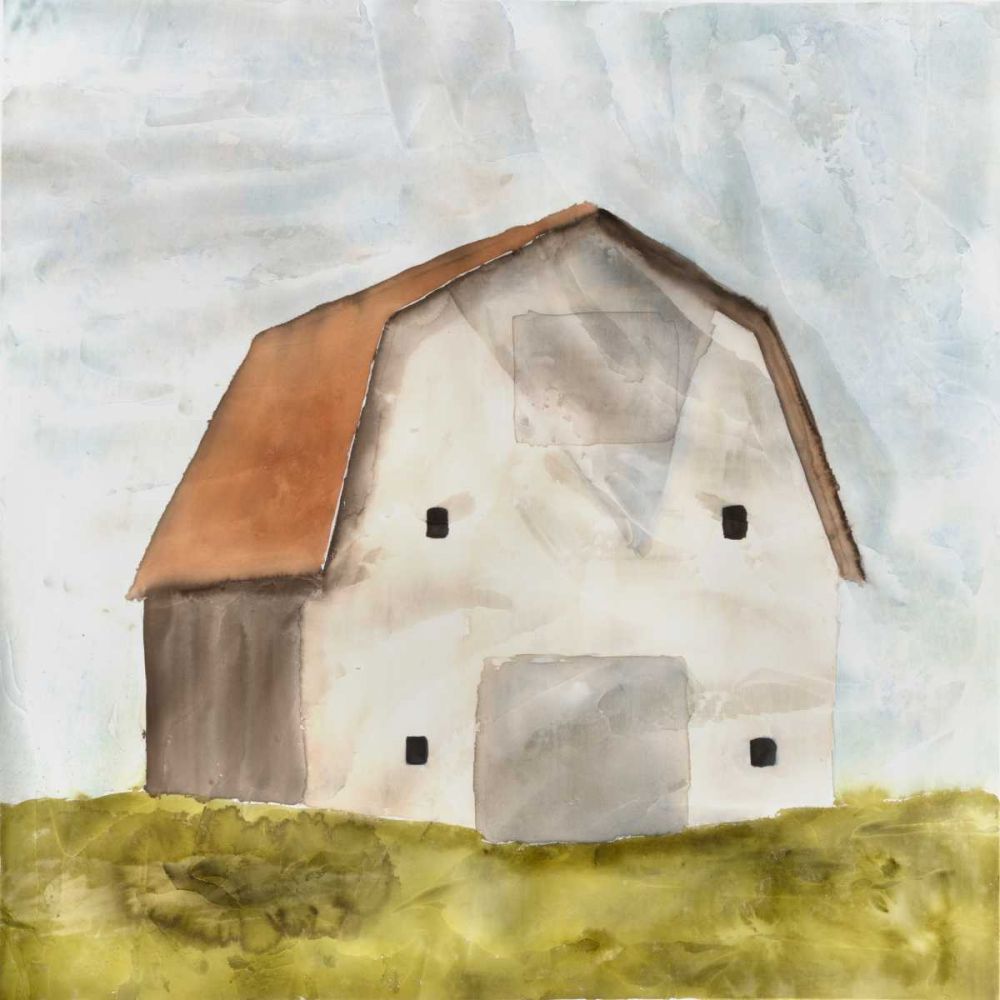 Art Print: Embellished Serene Barn