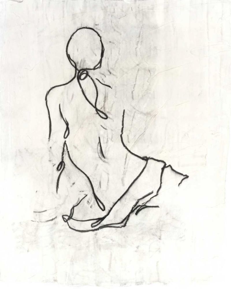 Art Print: Embellished Gestural Contour II