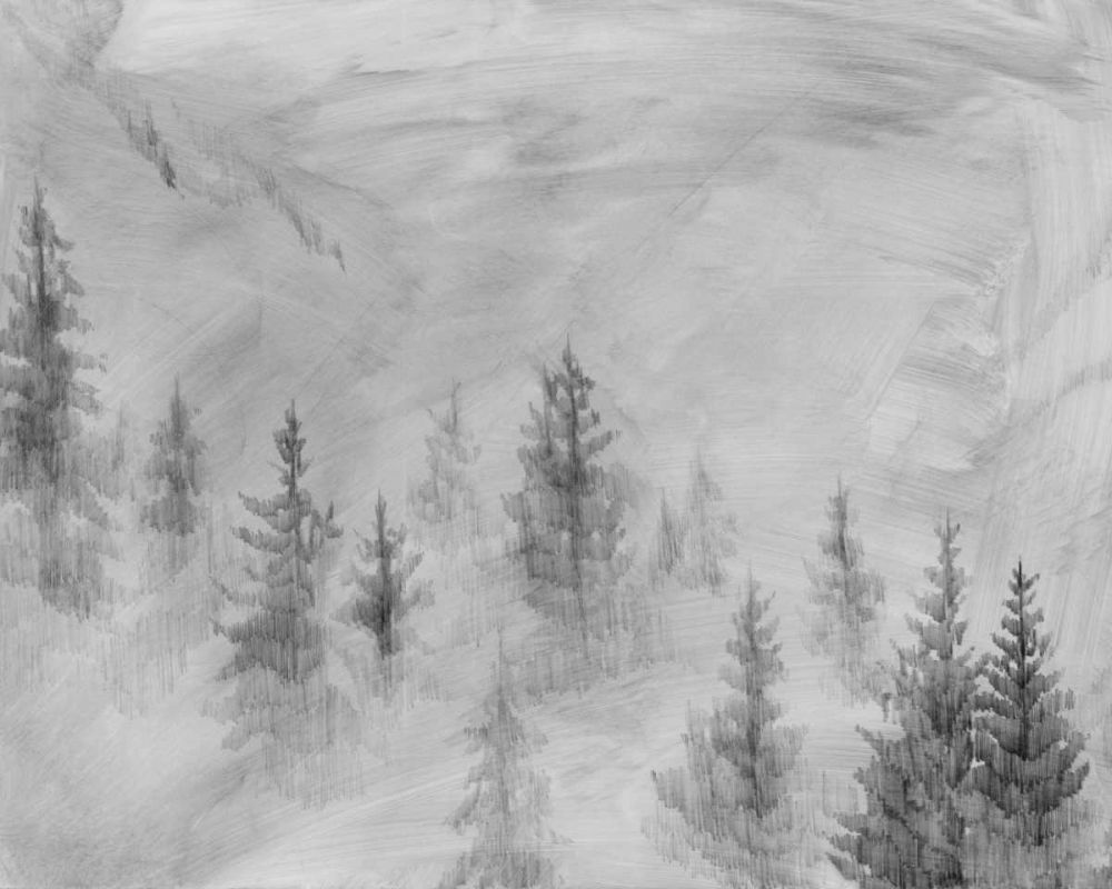 Art Print: Foggy Foothills I