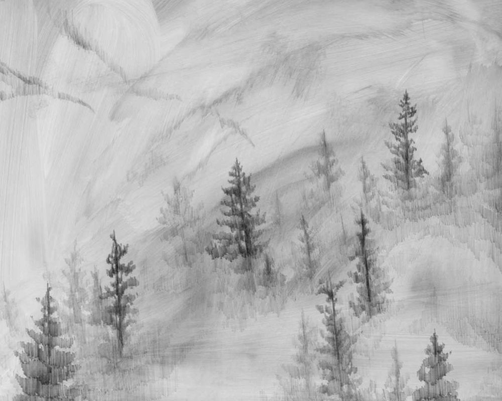 Art Print: Foggy Foothills II