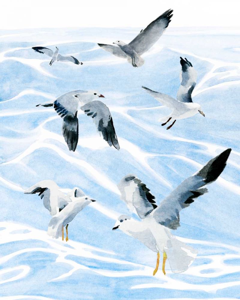 Art Print: Seagull Soiree I