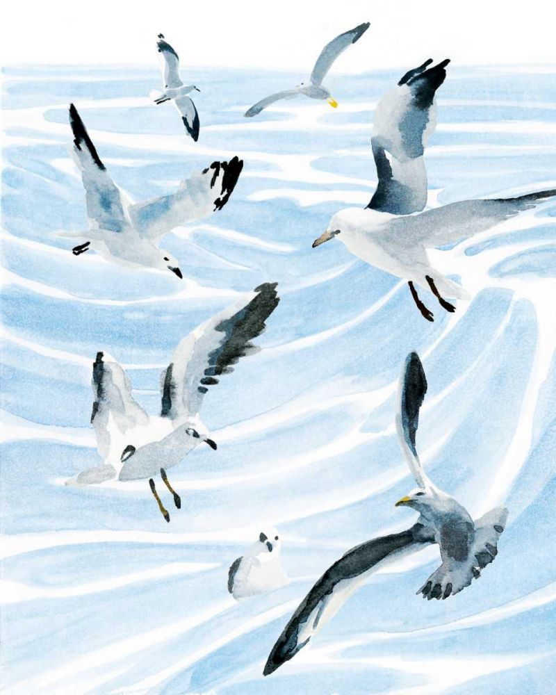 Art Print: Seagull Soiree II