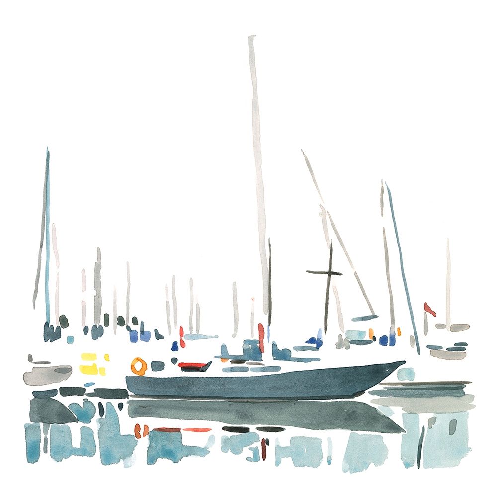 Art Print: Sailboat Scenery I