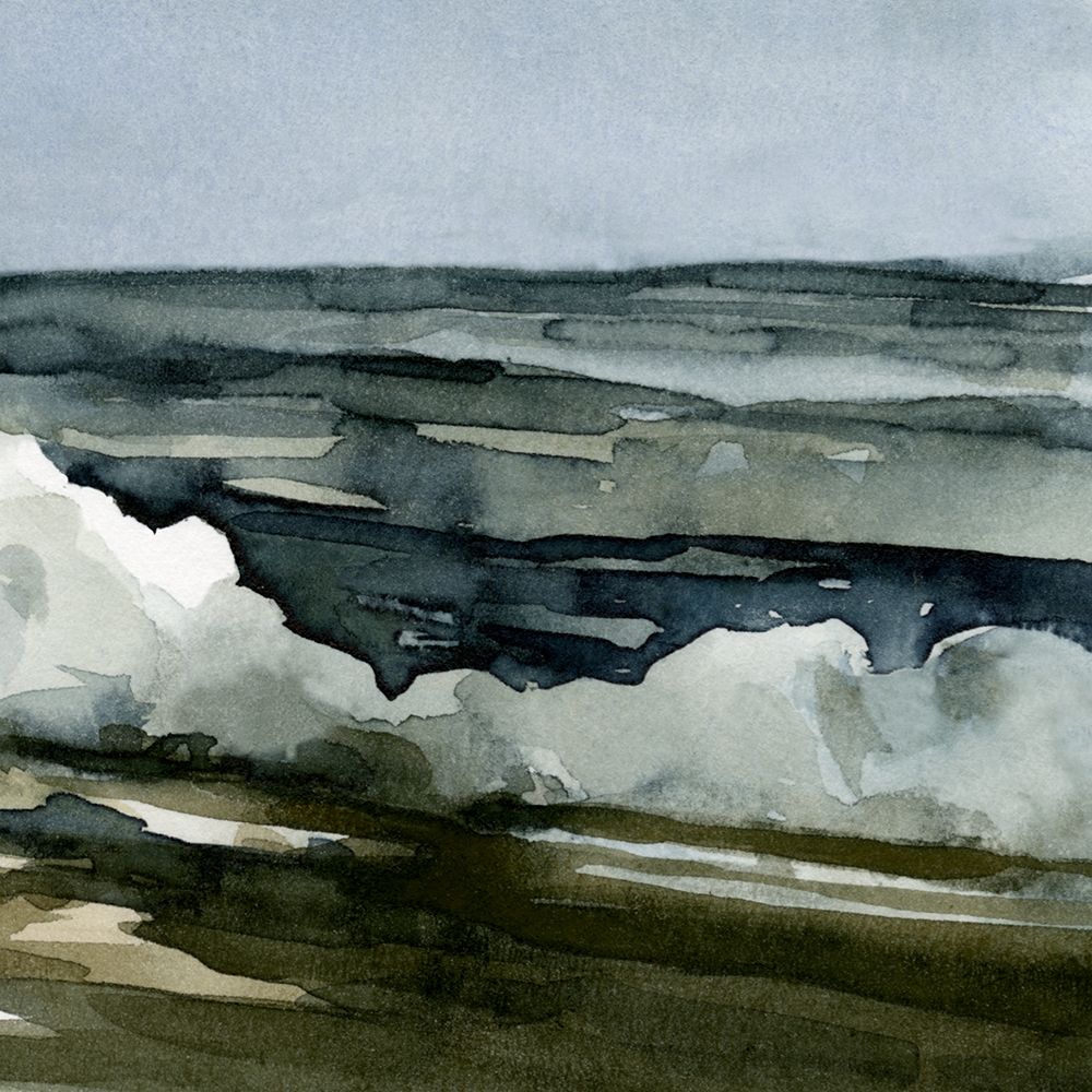 Art Print: Loose Watercolor Waves III