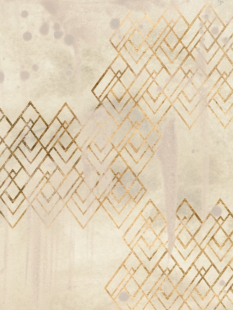 Wall Art Painting id:340653, Name: Deco Pattern in Cream I, Artist: Vess, June Erica