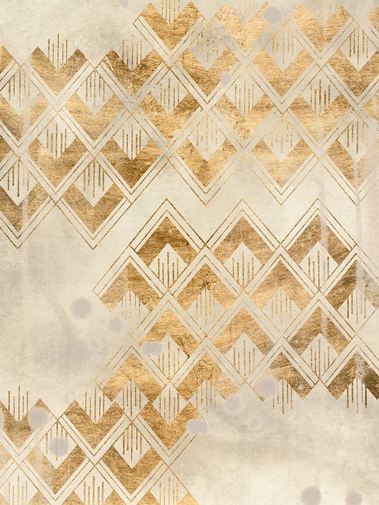 Art Print: Deco Pattern in Cream II