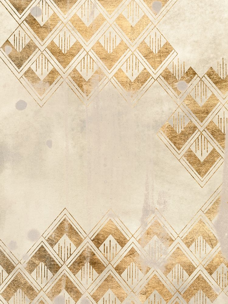 Art Print: Deco Pattern in Cream III