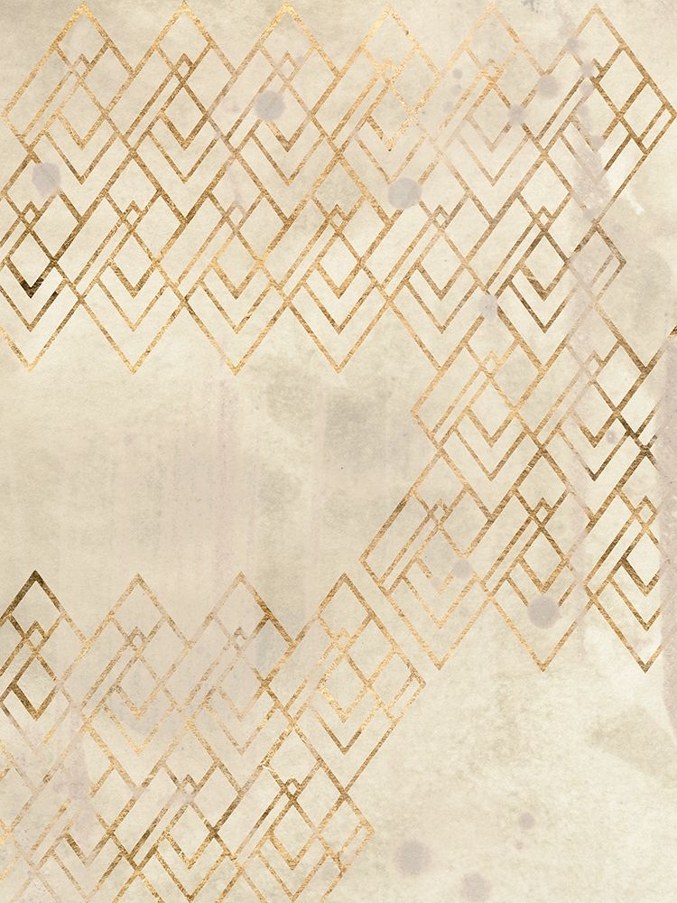 Art Print: Deco Pattern in Cream IV