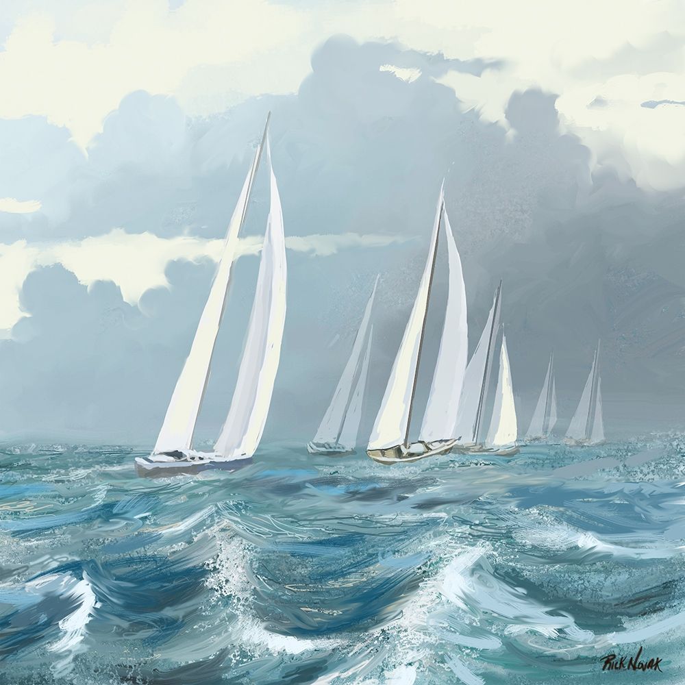 Wall Art Painting id:370084, Name: Sailing Ships II, Artist: Novak, Rick