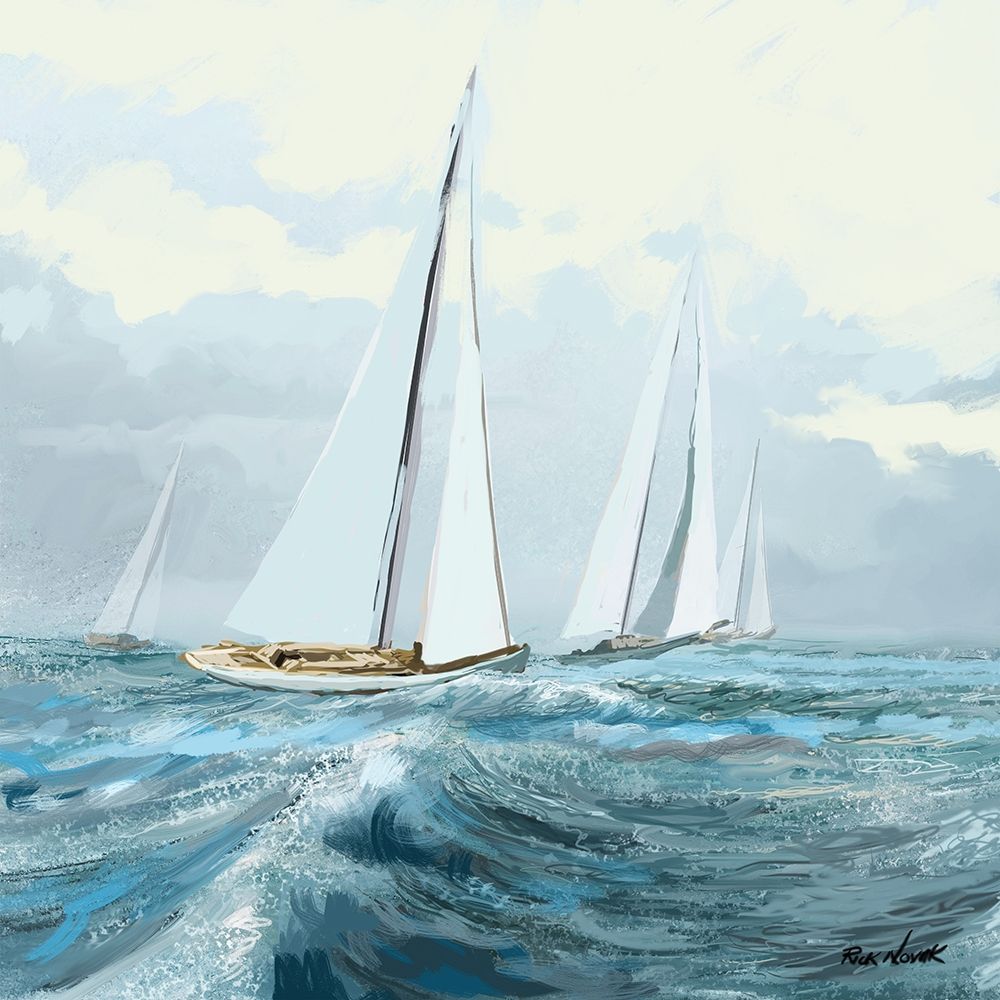Wall Art Painting id:370085, Name: Sailing Ships III, Artist: Novak, Rick