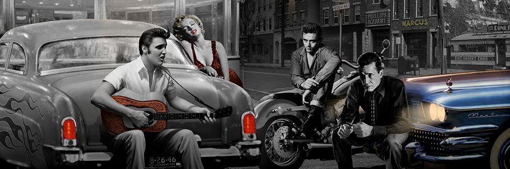 Wall Art Painting id:388631, Name: Legendary Crossroads, Artist: Consani, Chris