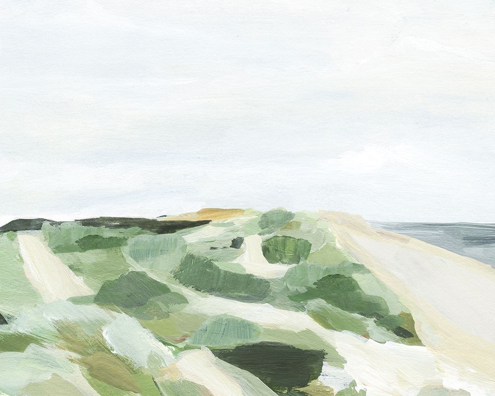 Art Print: Coastline Greenery I