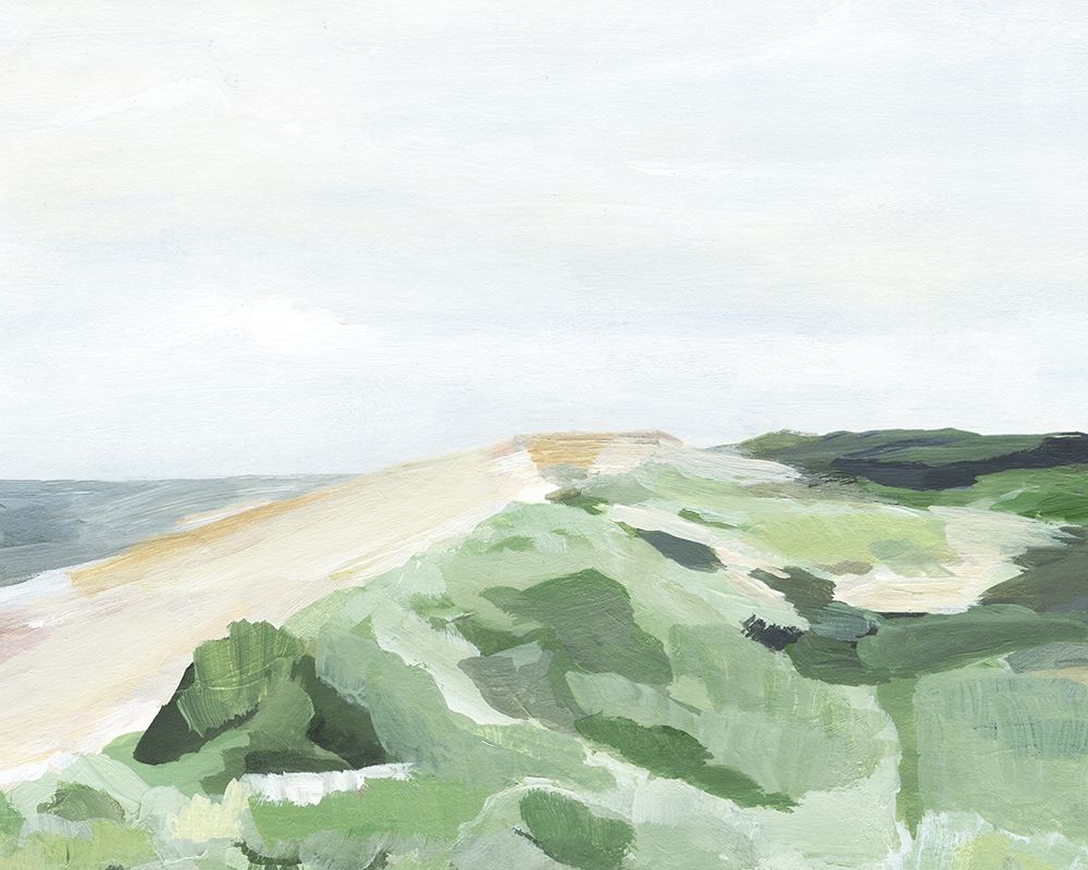 Art Print: Coastline Greenery II