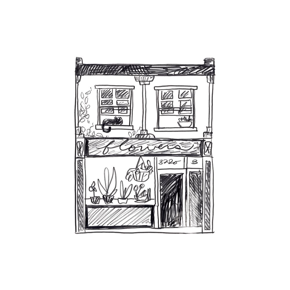 Art Print: Shopfront Sketches IV