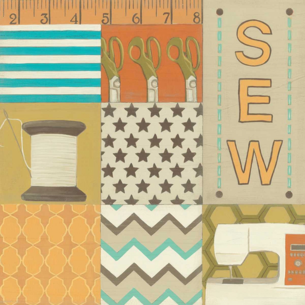Wall art: Sew, by Vess, June Erica