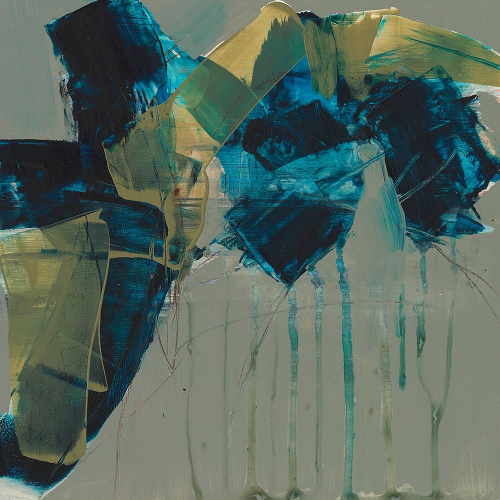 Wall Art Painting id:418559, Name: Deconstructed Blues I, Artist: Goldberger, Jennifer