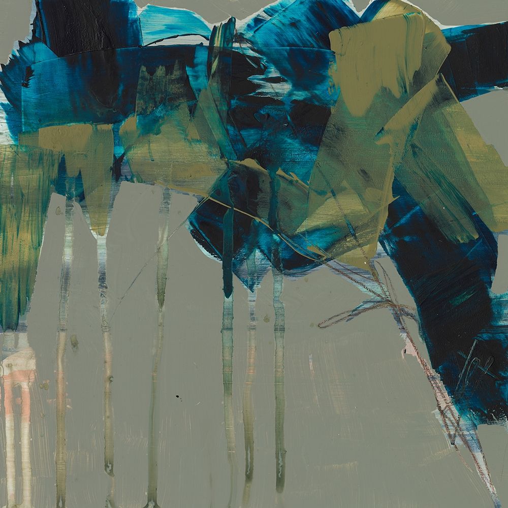 Wall Art Painting id:418560, Name: Deconstructed Blues II, Artist: Goldberger, Jennifer