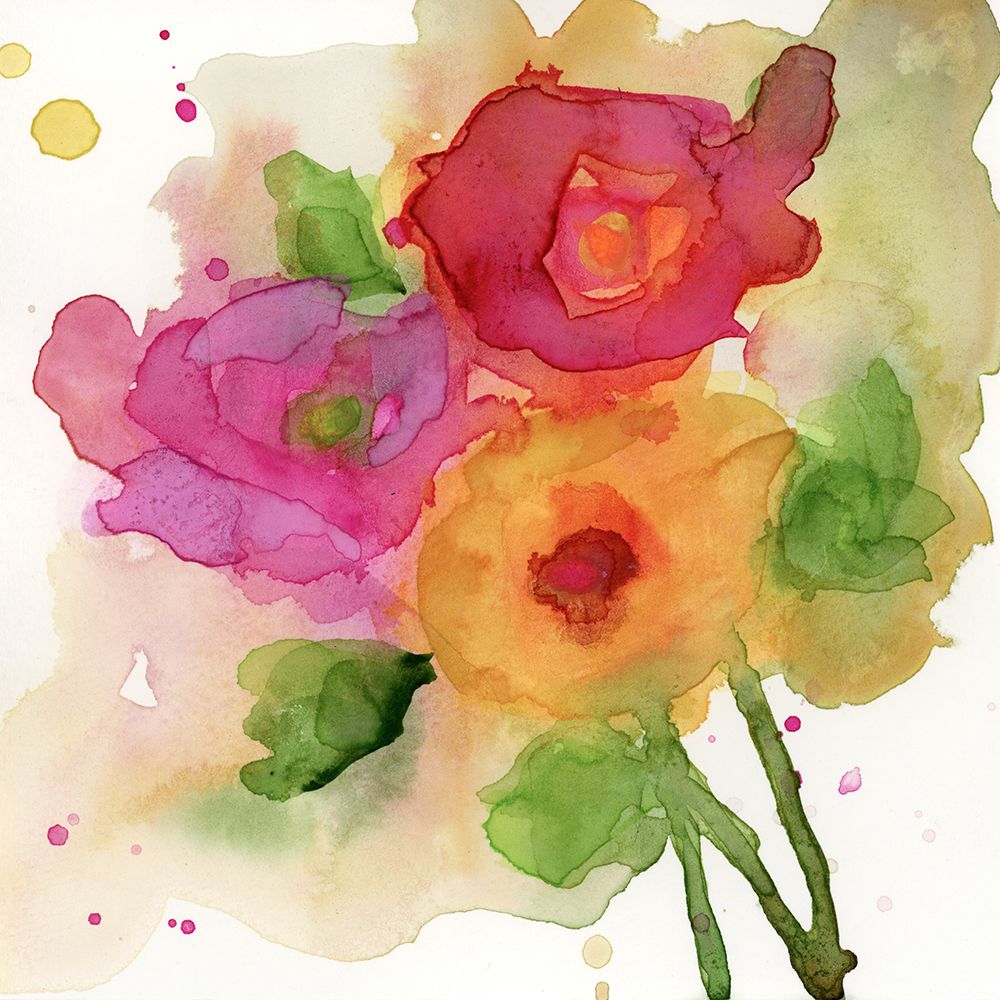 Wall Art Painting id:444288, Name: Dream of Flowers I, Artist: Quin, Marabeth