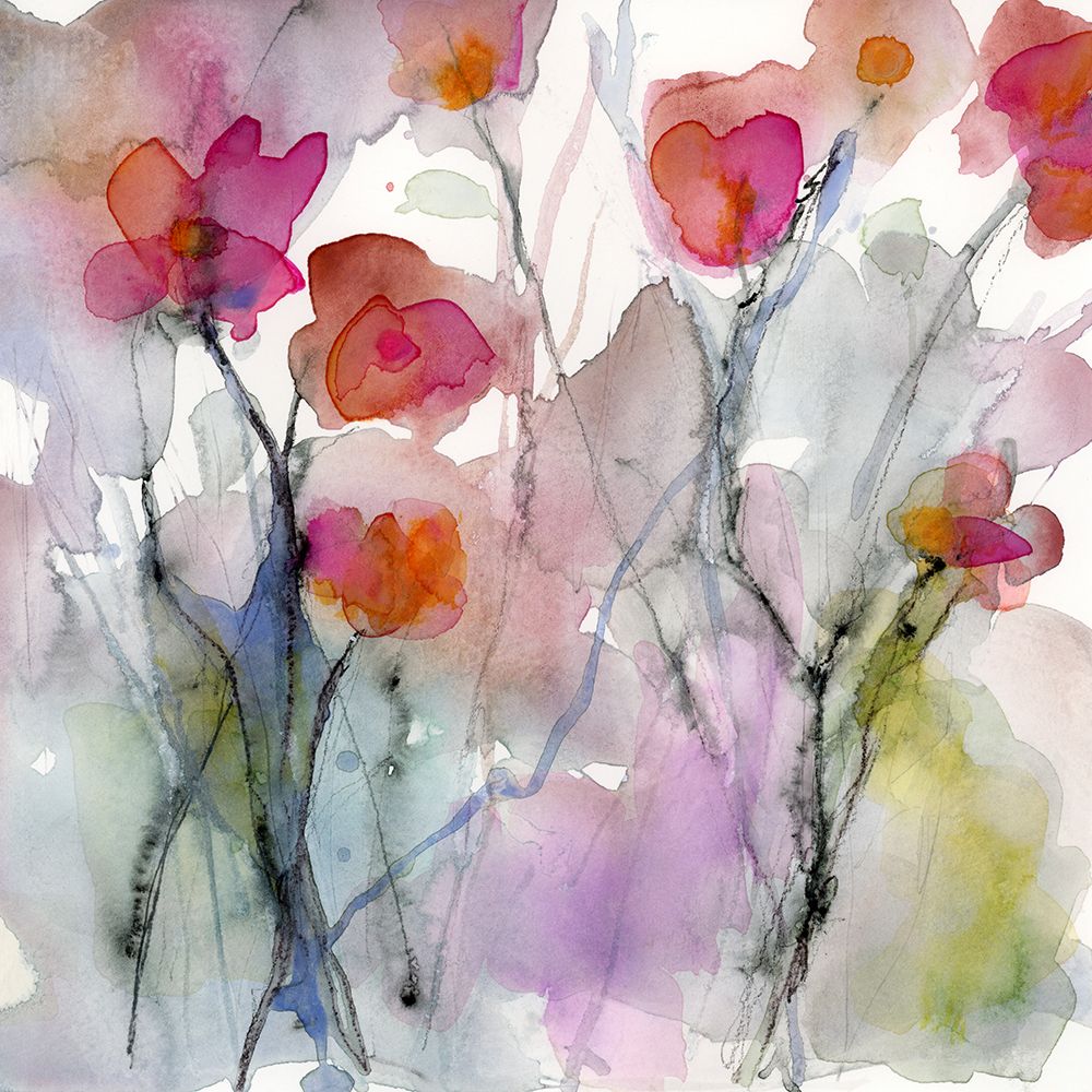 Wall Art Painting id:444289, Name: Dream of Flowers II, Artist: Quin, Marabeth