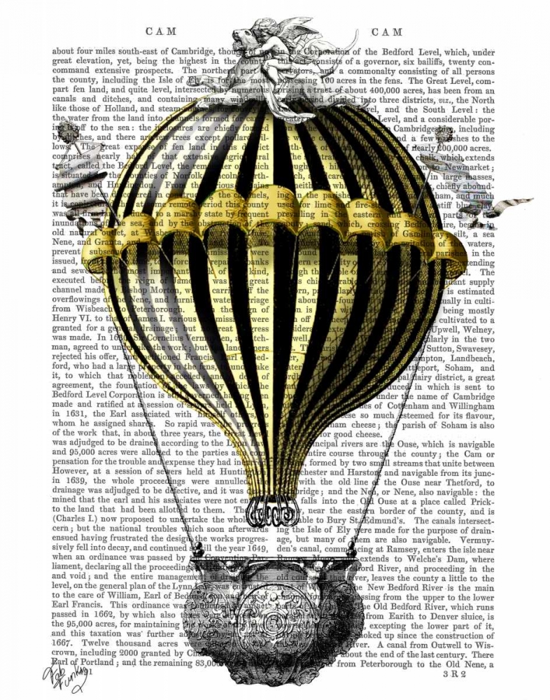 Art Print: Baroque Fantasy Balloon 2