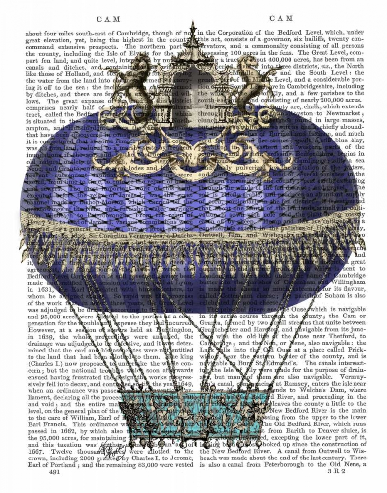 Wall Art Painting id:67315, Name: Baroque Fantasy Balloon 4, Artist: Fab Funky