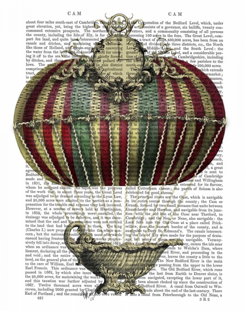 Art Print: Baroque Fantasy Balloon 3