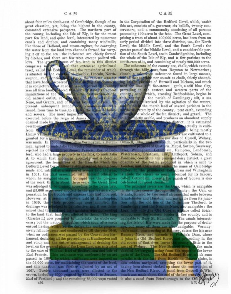Art Print: Teacup and Books