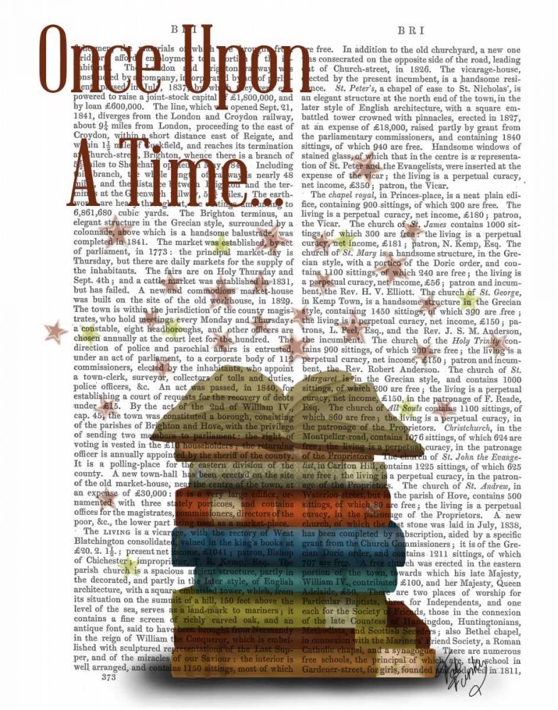 Art Print: Once Upon A Time Books
