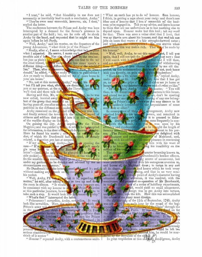 Art Print: Stack Of Three Vintage Teacups