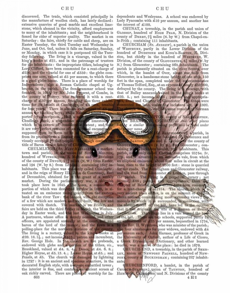 Art Print: Aviator Piggy