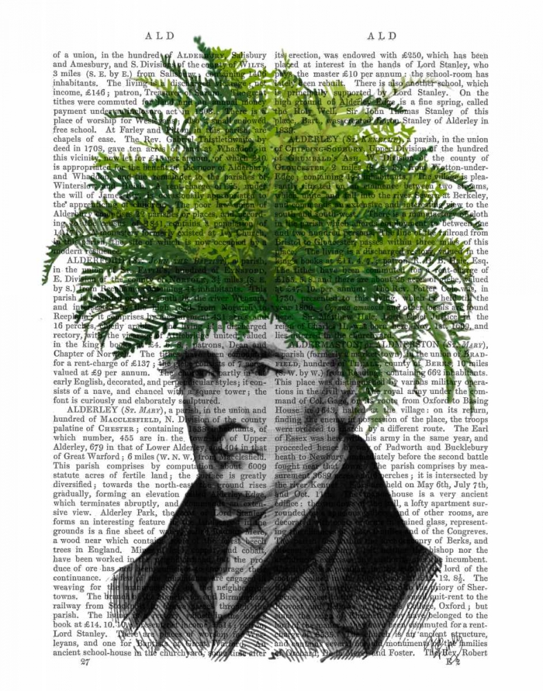 Wall Art Painting id:67716, Name: Fern Head Plant Head, Artist: Fab Funky
