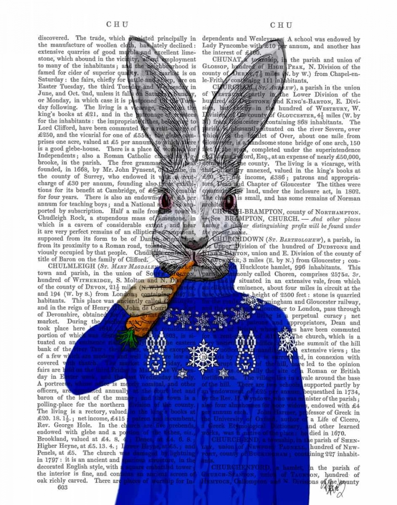 Wall Art Painting id:67756, Name: Rabbit In Sweater, Artist: Fab Funky